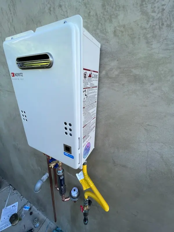 Tankless water heater installation for Tiburon homes